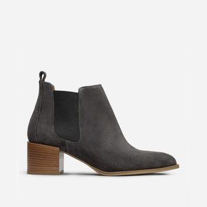 EVERLANE - The Suede Heel Boot (8.5, Gray)